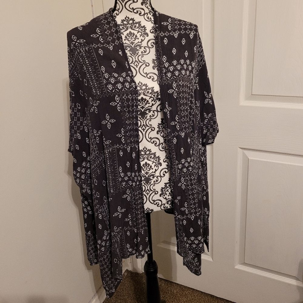 PPLA poncho style cover-up boho